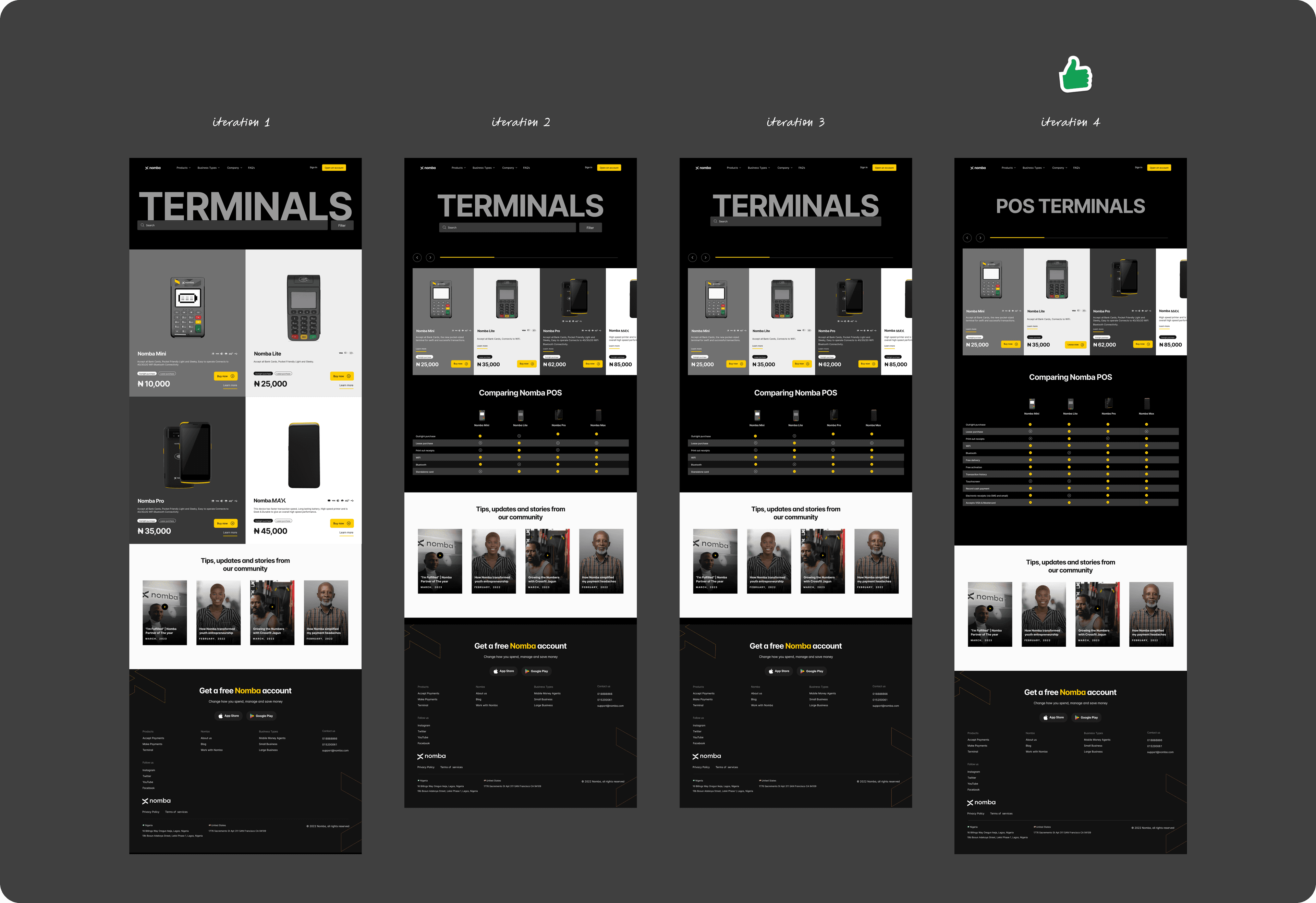 Process 1 for nomba terminal